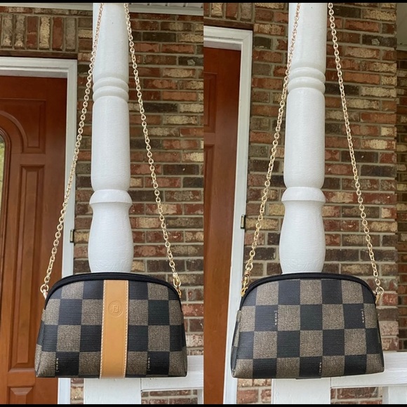 NWOT RARE💝Auth💝FENDI Zucchino Zucca Checkered Damier Monogram Clutch/Pochette✨ - Picture 4 of 13